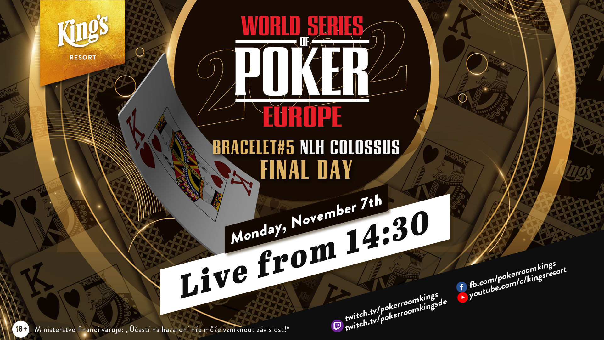 King’s WSOPE: Colossus #5 Finale – Livestream