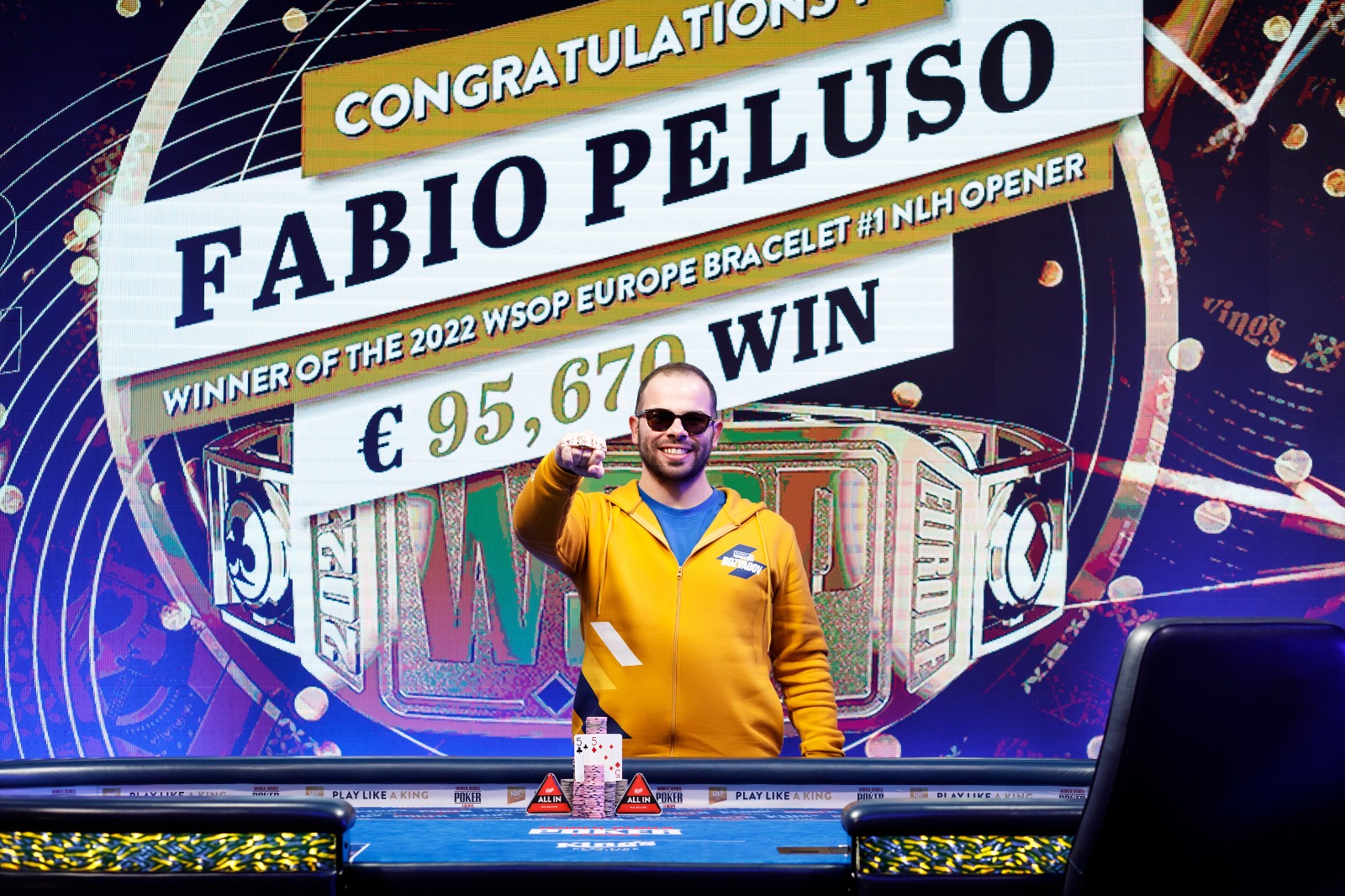 King’s WSOPE: Das erste Bracelet geht nach Italien
