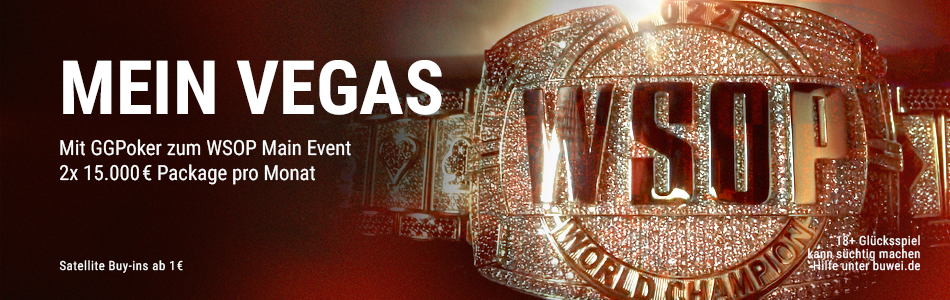 WSOP: GGPoker startet Satellites zeitgleich mit der Sport1 WSOP Berichterstattung