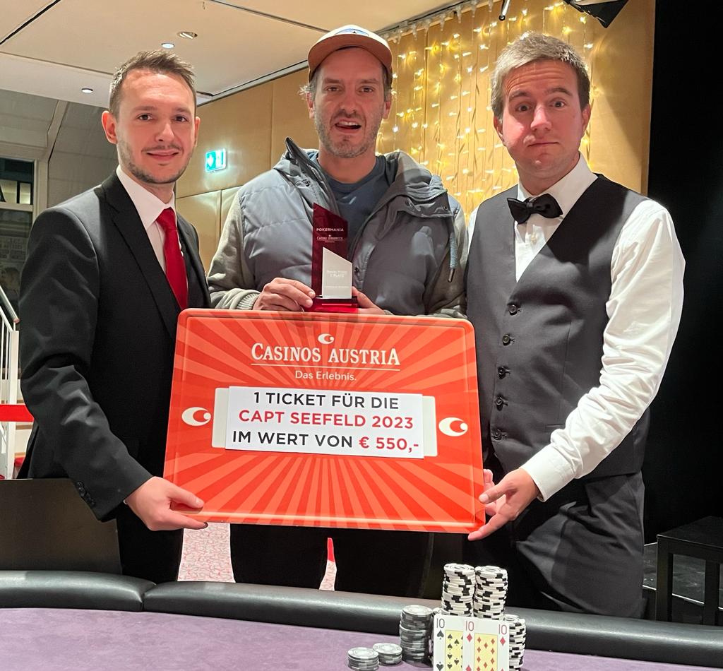 Pokermania Innsbruck: Volles Haus, ein harter Kampf und ein strahlender Sieger