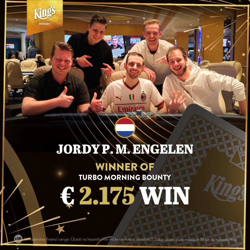 King’s: Jordy Engelen holt das Morning Bounty