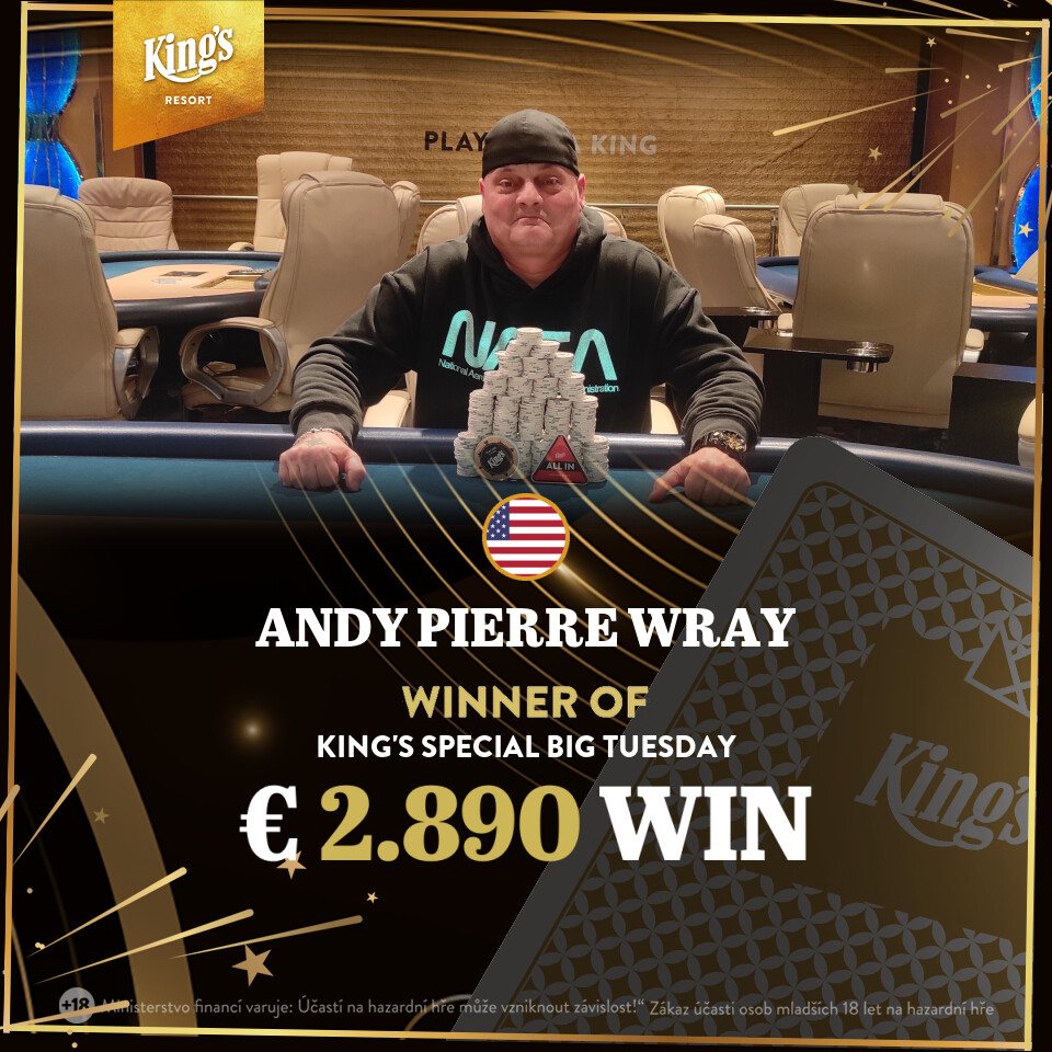 King’s: Andy Wray gewinnt das Big Tuesday