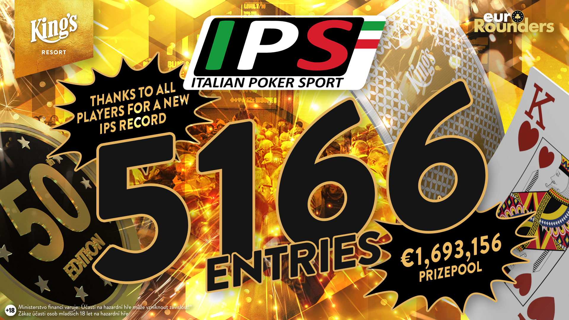 King’s: 5.166 Entries beim Italian Poker Sport sorgen für Rekord