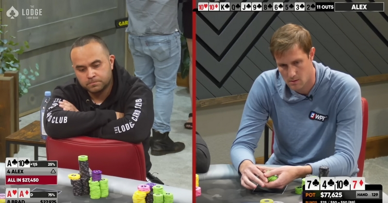 Brad Owen: $25/$50 NLH – Halten die Asse?