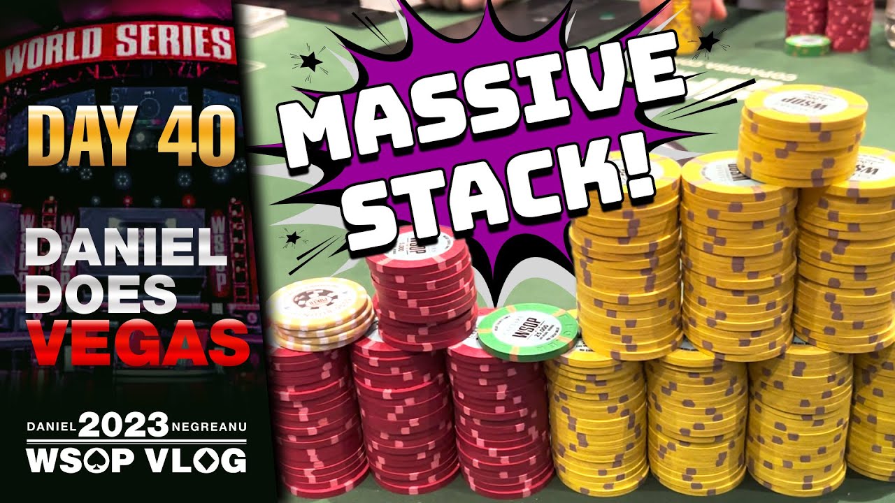 DNEGs 2023 WSOP Poker Vlog Day 40 – MASSIVE STACK in the PLO!