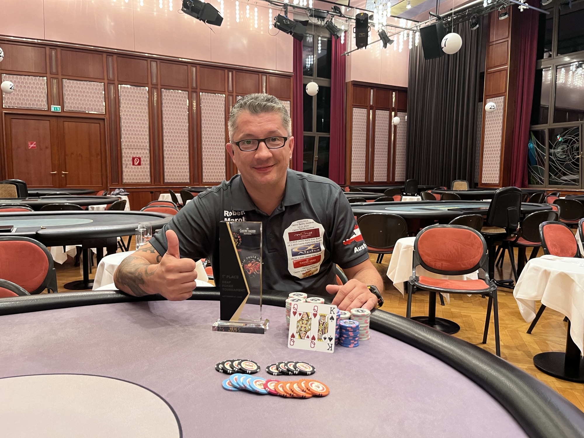 Casino Baden: Volles Haus beim Deaf Poker