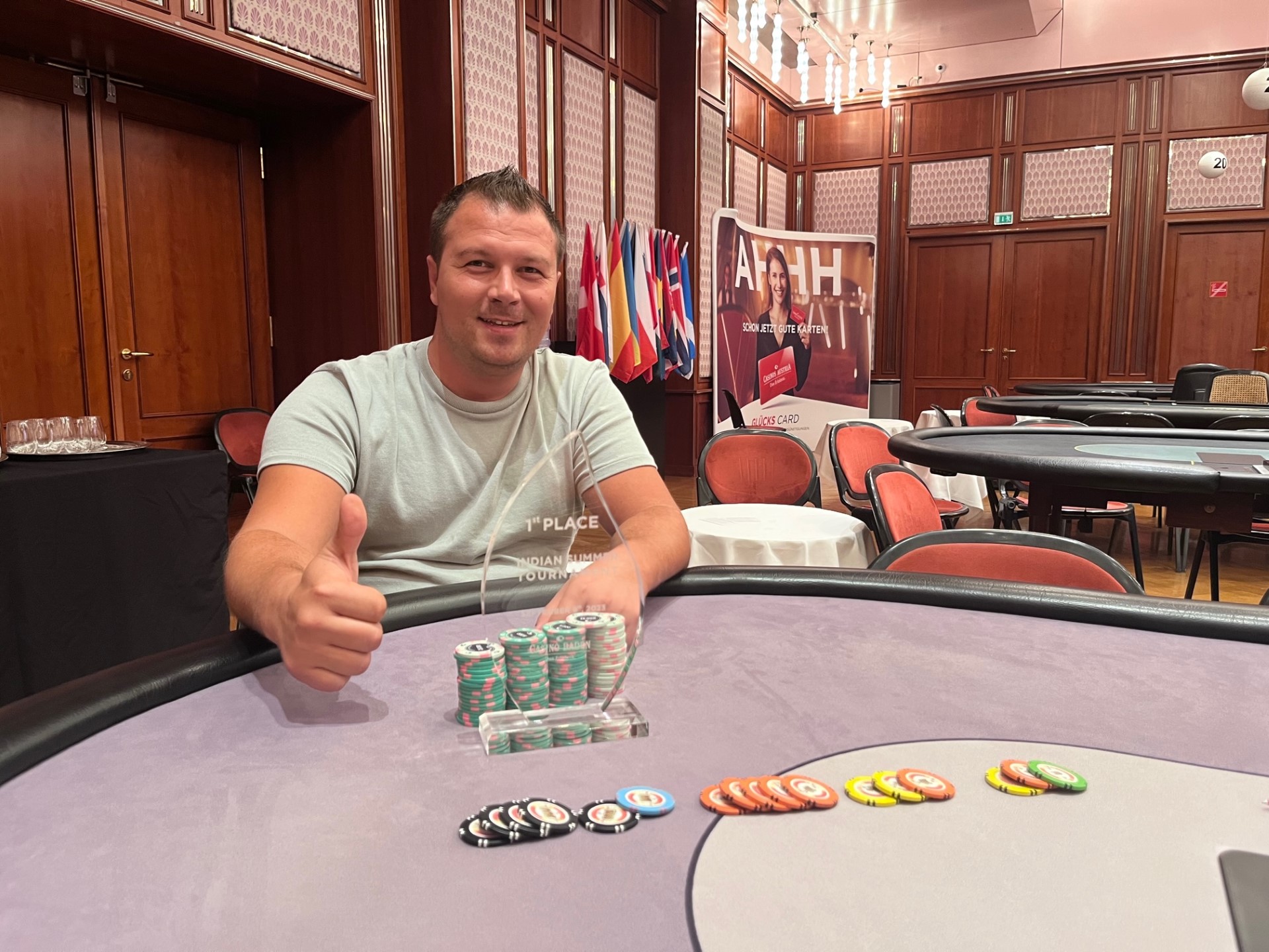 Casino Baden: Senad Drakovac teilt beim Indian Summer