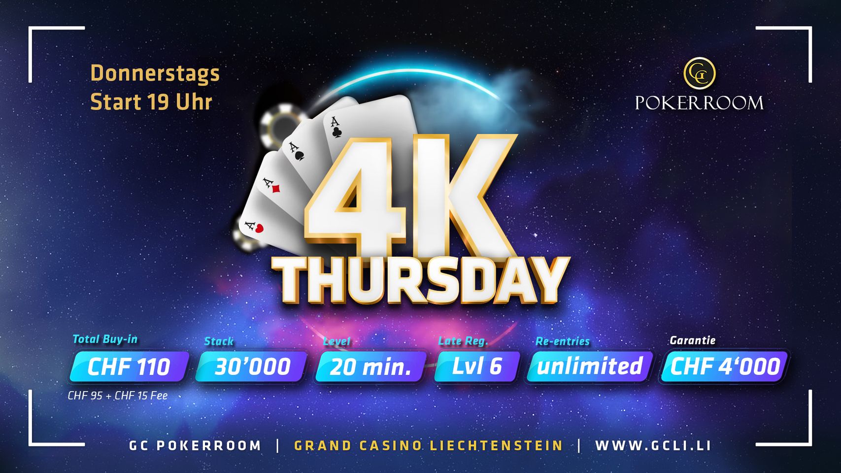 Grand Casino Liechtenstein: The Rock teilt beim Thursday 4k