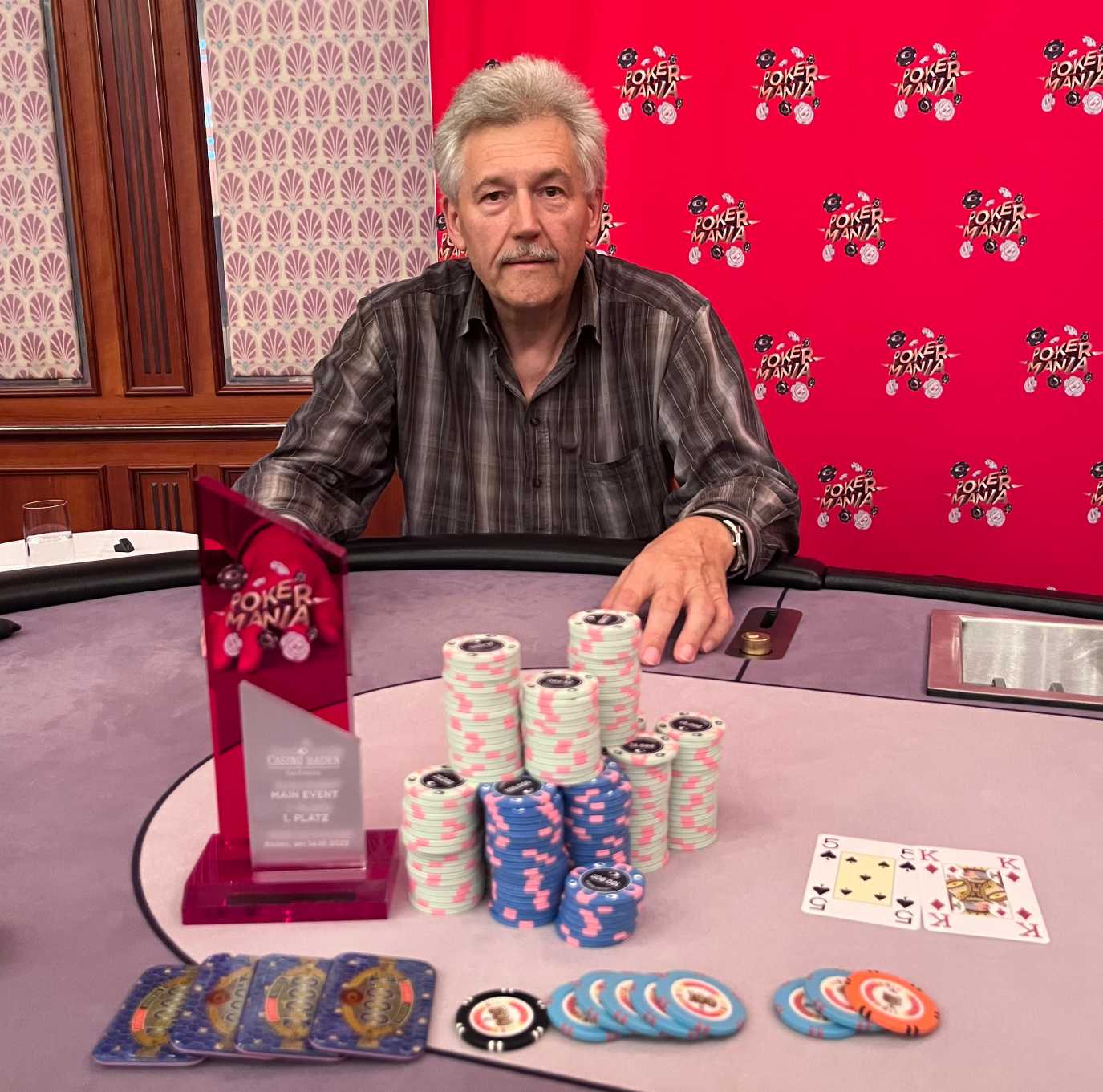 Casino Baden: Willi Artner holt das Pokermania Main Event