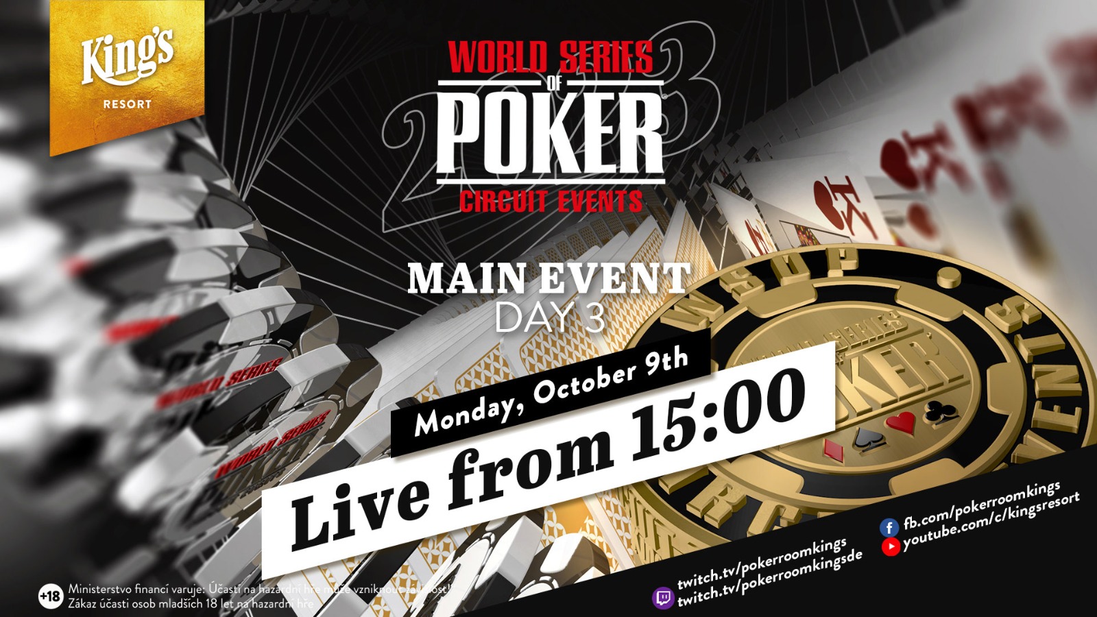 King’s:  WSOP Circuit Main Event Tag 3 –  Livestream