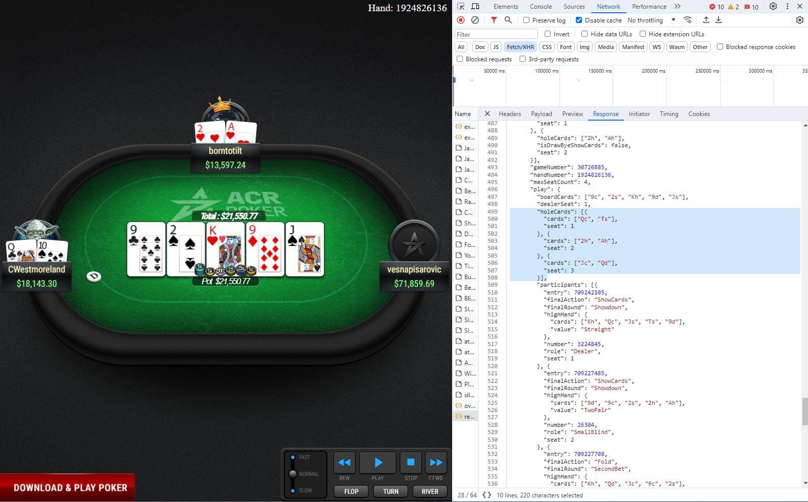 Poker Gossip: Softwarefehler bei WPN machte die Hole Cards sichtbar