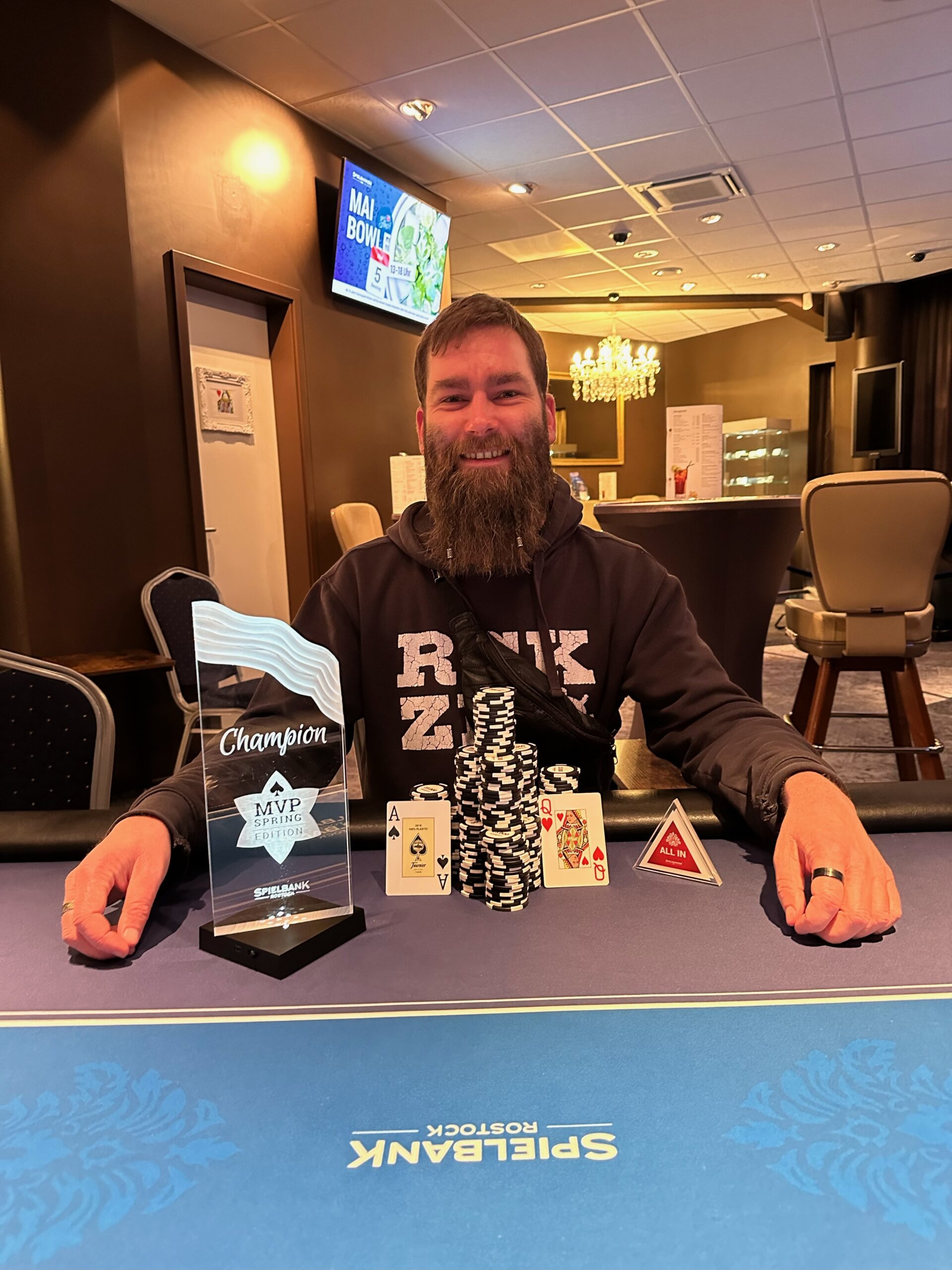 Spielbank Rostock: Alpaka Man und Chiefdude_HL teilen beim MVP Spring Turnier