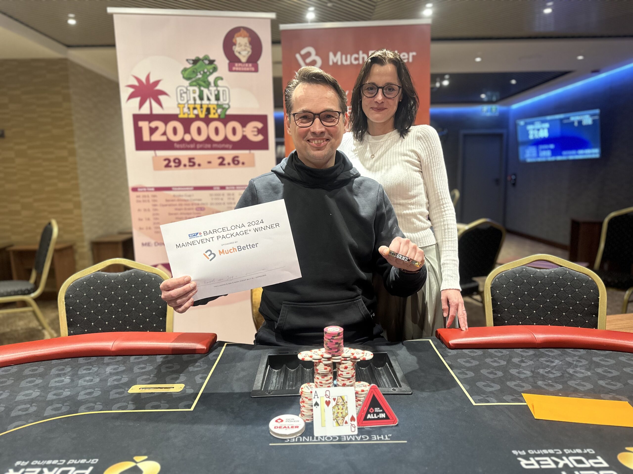 Grand Casino Aš: Bernd Röser gewinnt das GRND Live 7 Main Event