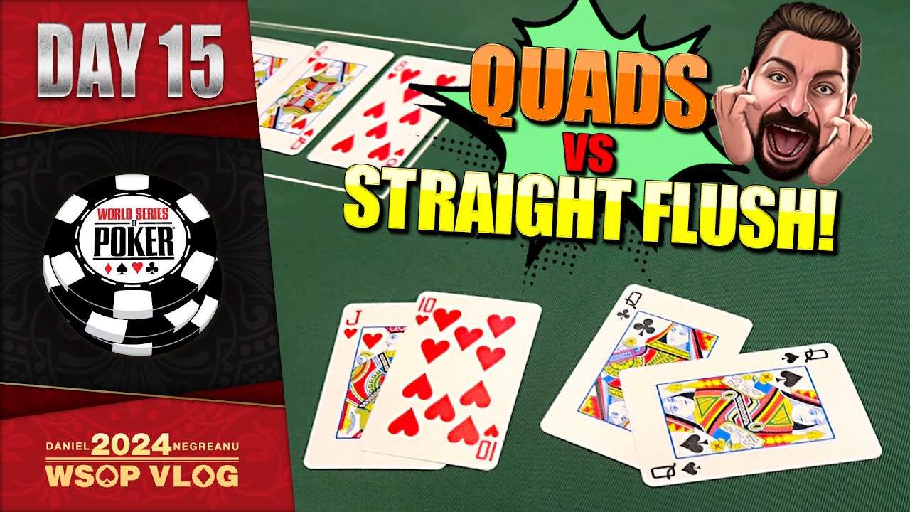 WSOP 2024: Quads Lose to a Straight Flush! (Day 15)