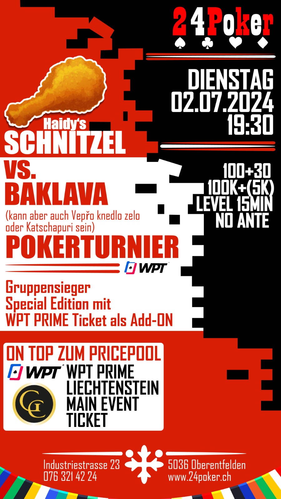 24Poker: Schnitzel vs. Baklava – und ein WPT Prime Ticket on top