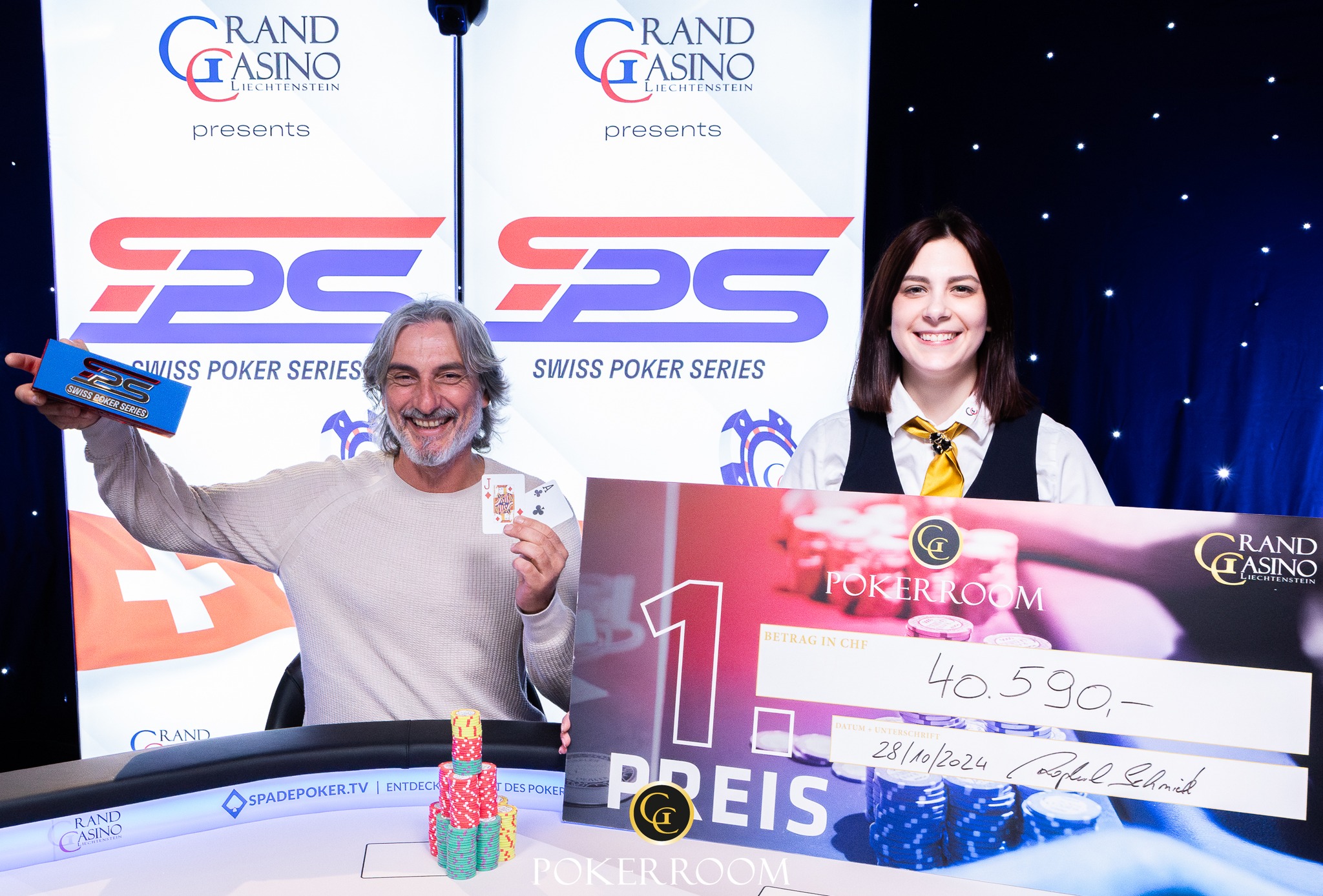 Grand Casino Liechtenstein: Giacomo Geracitano gewinnt das SPS Main Event
