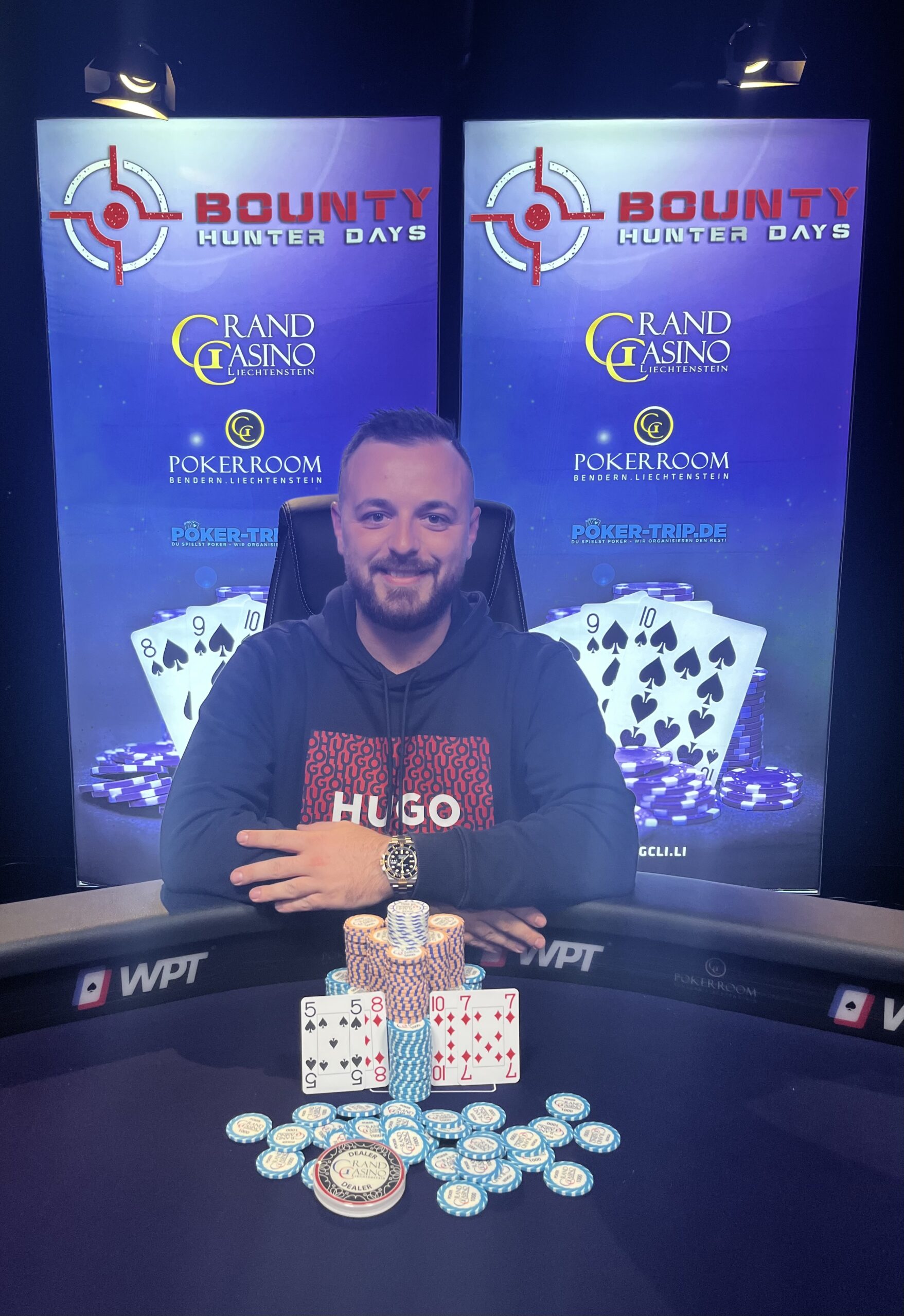 Grand Casino Liechtenstein: Pascal Inkert holt das PLO, Ospite führt bei Mayoman’s PKO High Roller