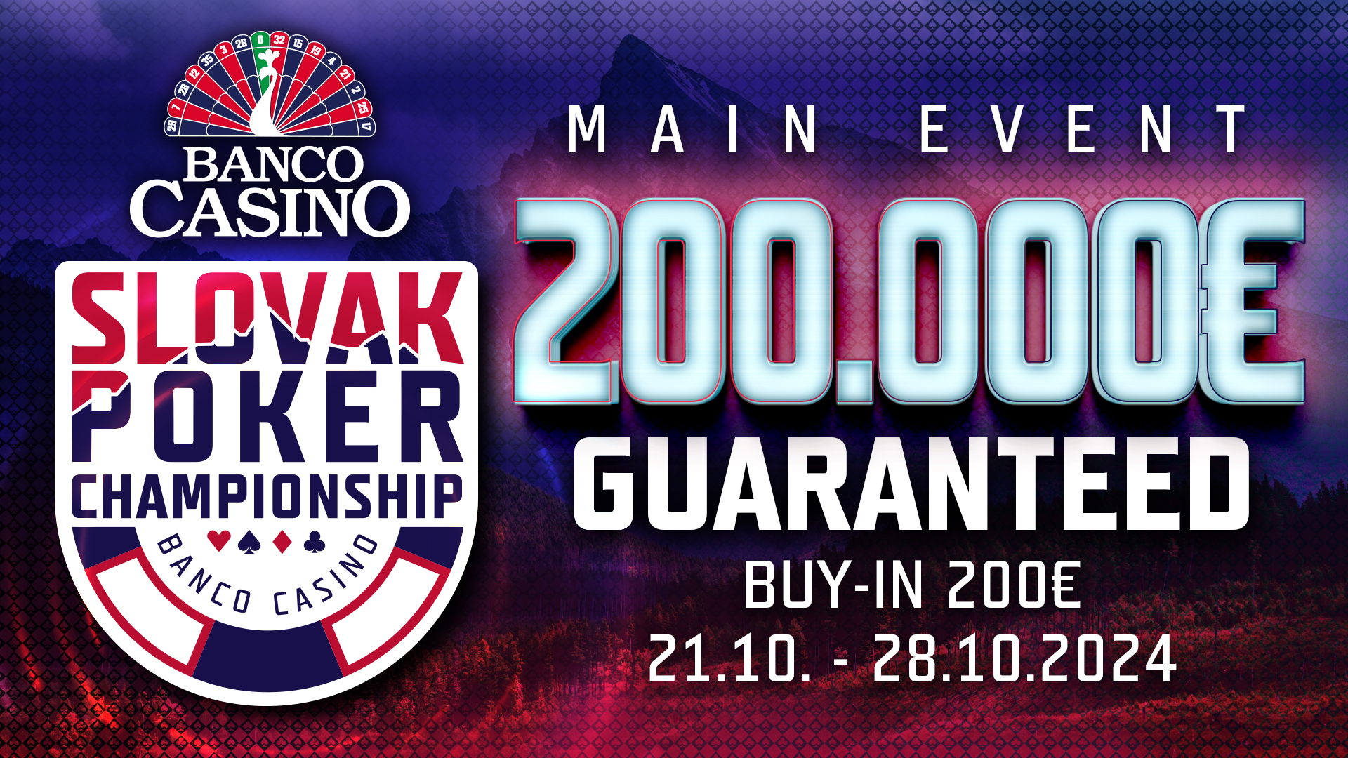Banco Casino: € 200.000 warten bei der Slovak Poker Championship