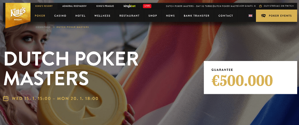 Dutch Poker Masters Premiere im King’s Resort