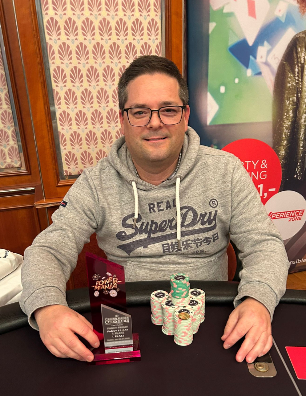 Casino Baden: Christian Stamhammer gewinnt das Fancy Friday