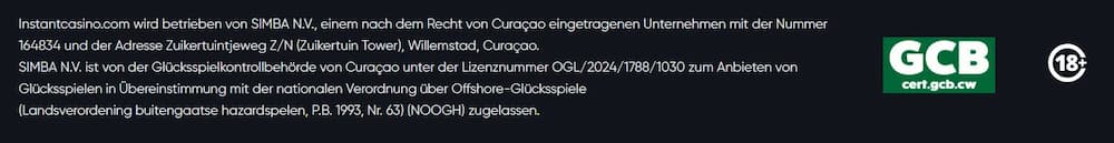 Lizenzprüfung und Impressum