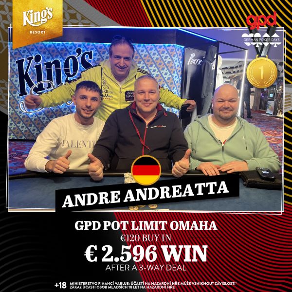 GPD Pot Limit Omaha Andre Andreatta (Deutschland)