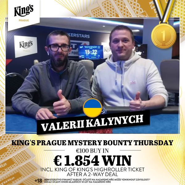 Valerii Kalynych aus der Ukraine-Mystery Bounty Donnerstag