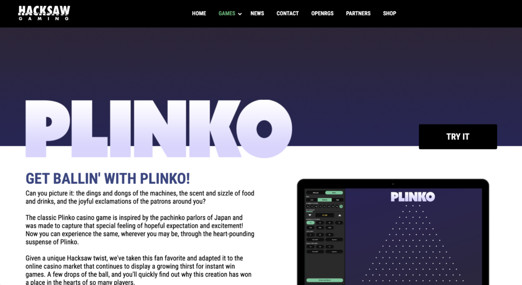 plinko hacksaw gaming