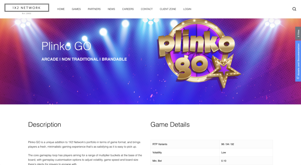 plinko 1x2 gaming