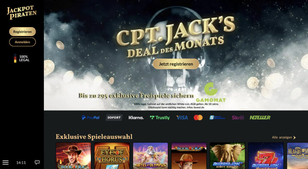 Jackpot Piraten Homepage