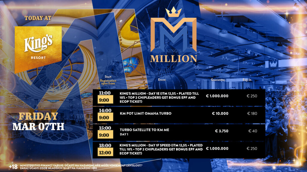 am 07.03 im King's Resort Rozvadov