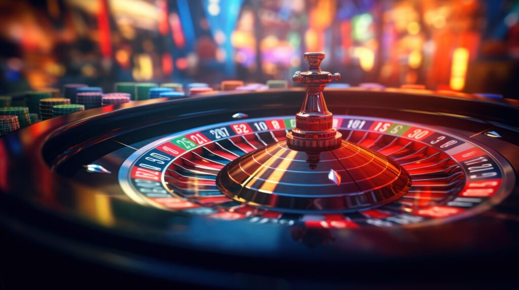 roulette-wheel-glimmers-amidst-bustling-casino-floor