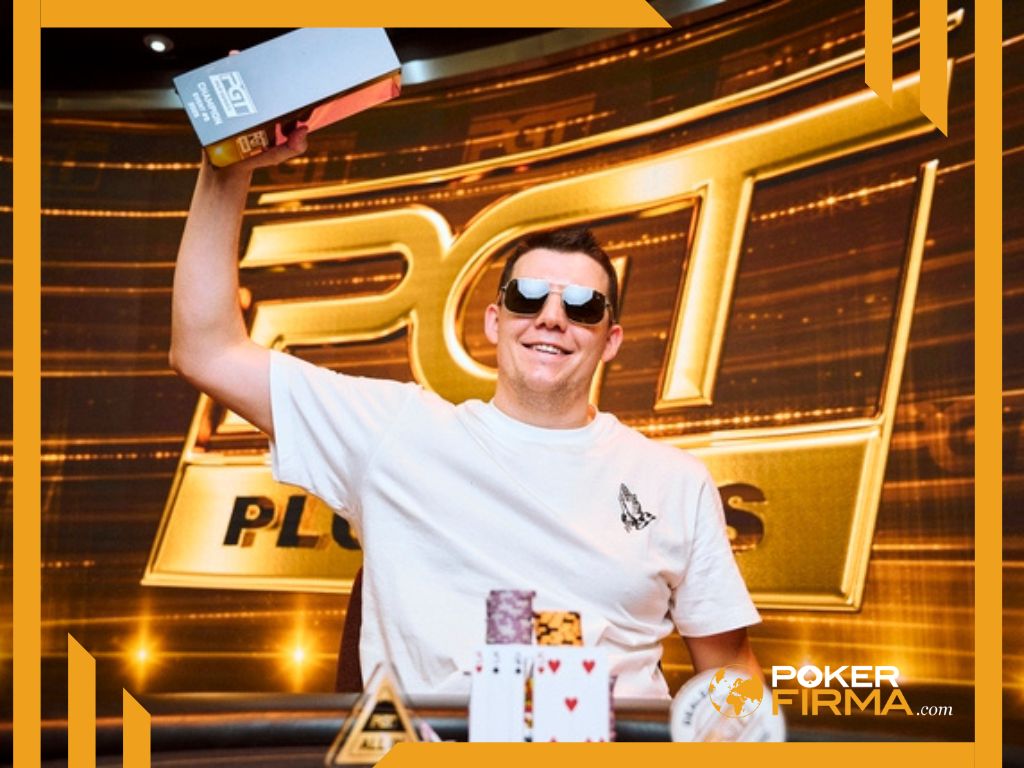 Jesse Lonis mit der Trophäe