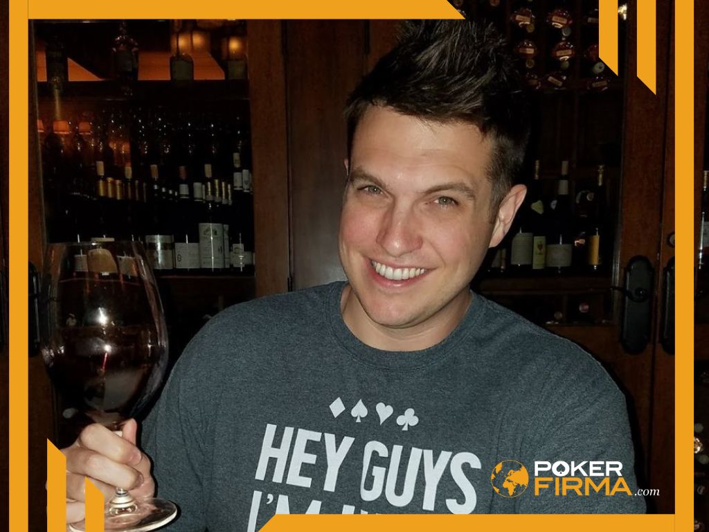 Doug Polk mit Wein