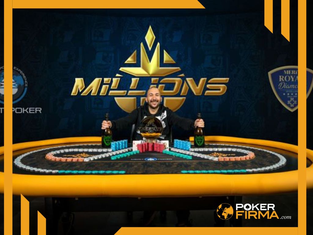 Boris Kolev mit Pokerchips.