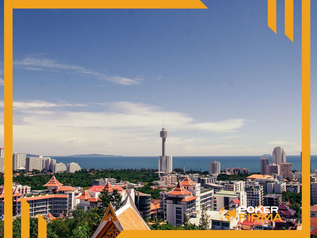 Blick auf Pattaya, Thailand.
