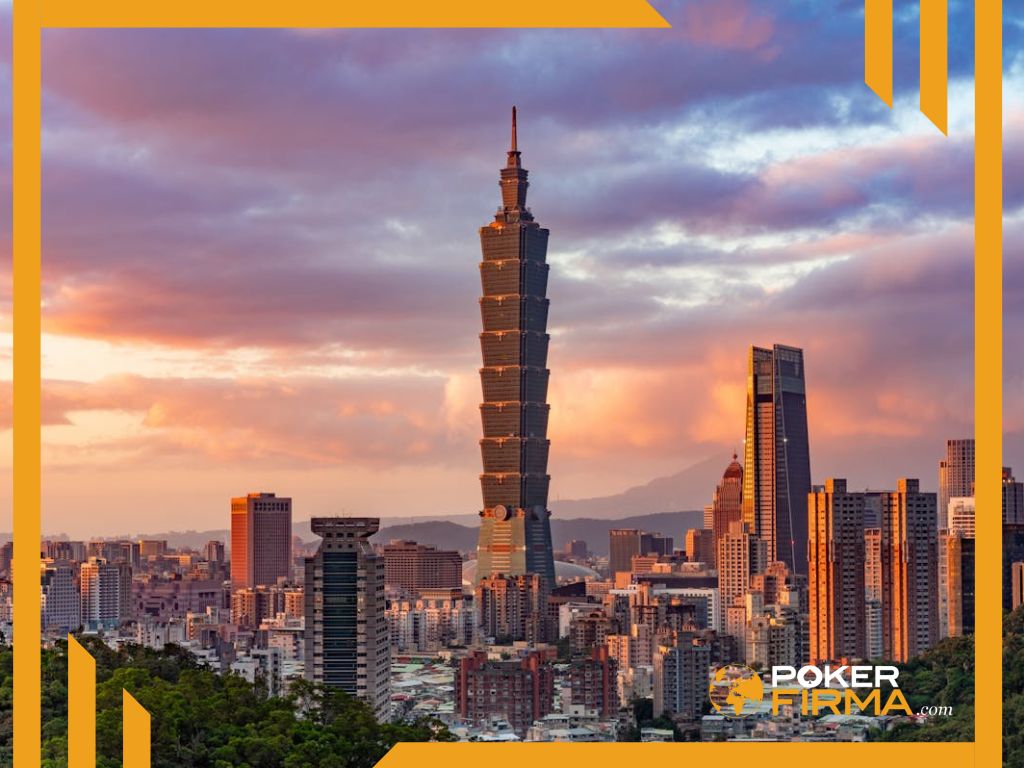 Blick auf Taipei, Taiwan.