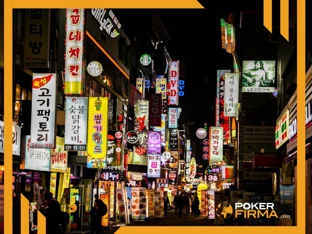 Nachtleben in Seoul, Südkorea.