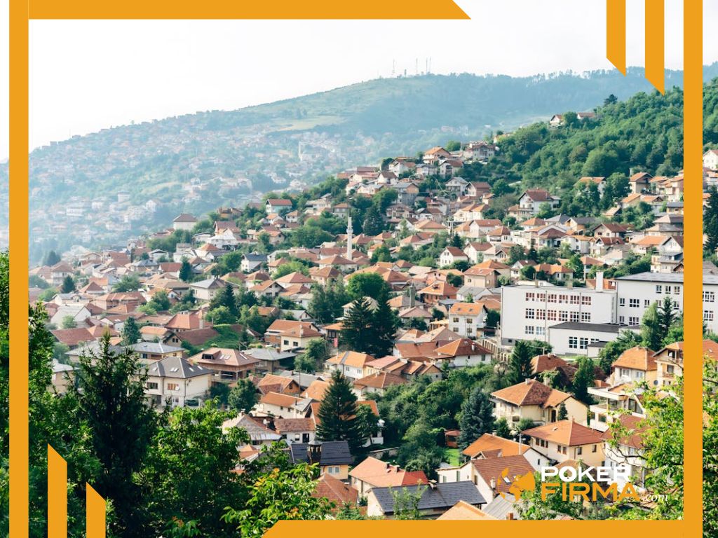 Blick auf Sarajevo, Bosnien.