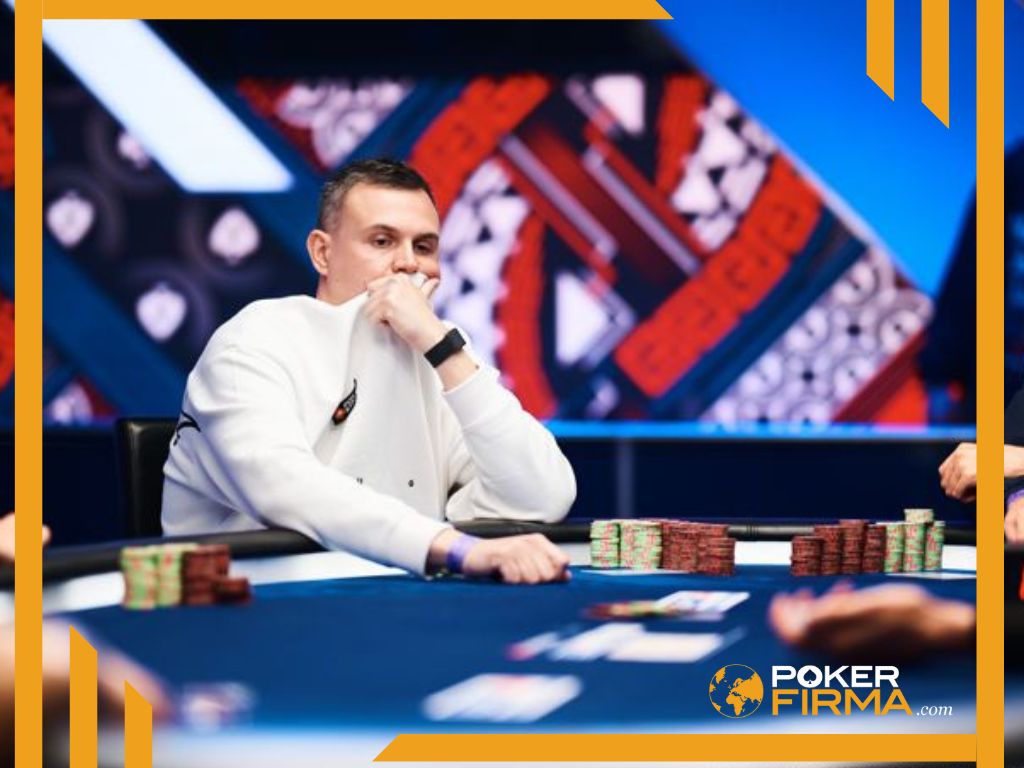 Aleksandr Shevliakov am Pokertisch bei der EPT Monte-Carlo.