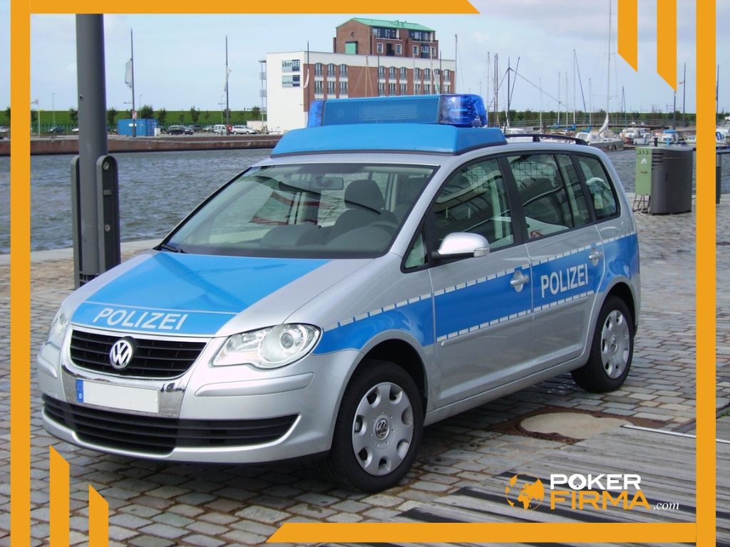 Deutsches Polizeiauto.