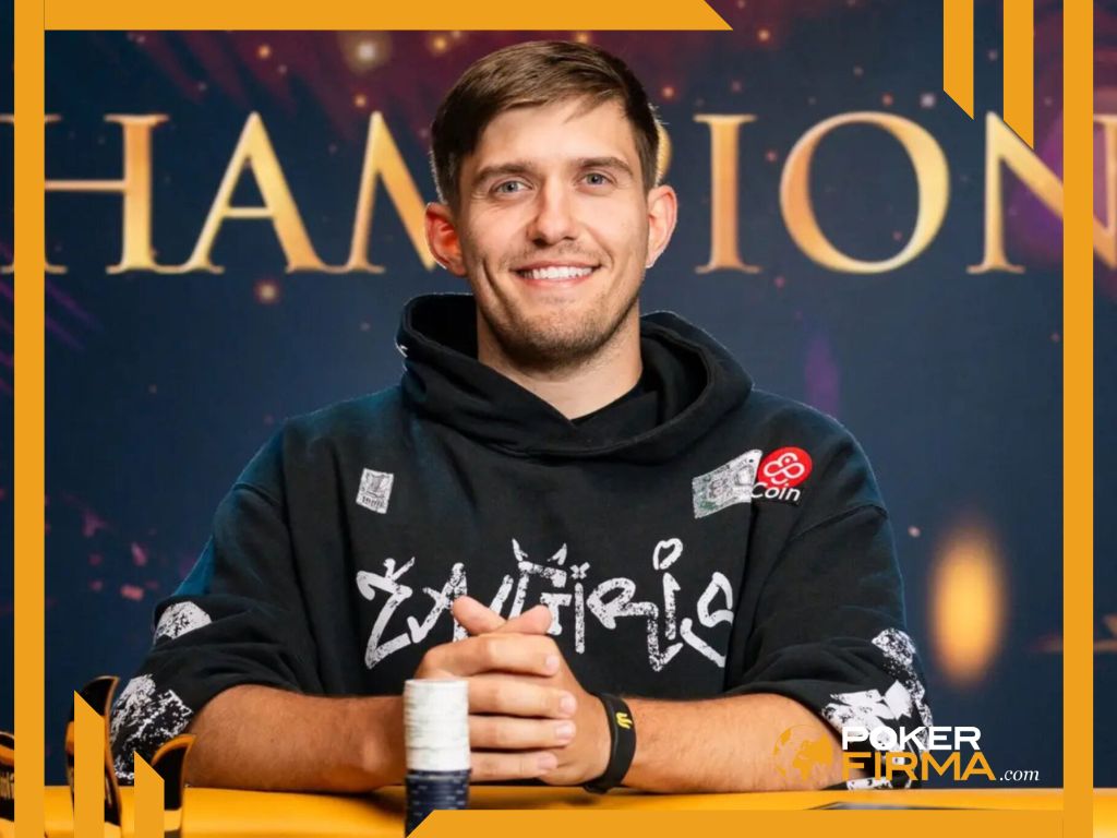 Dominykas Mikolaitis nach seinem Triton Sieg.