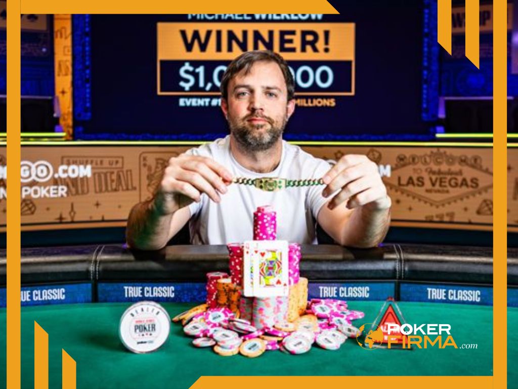 Michael Wilklow nach seinem WSOP-Sieg.