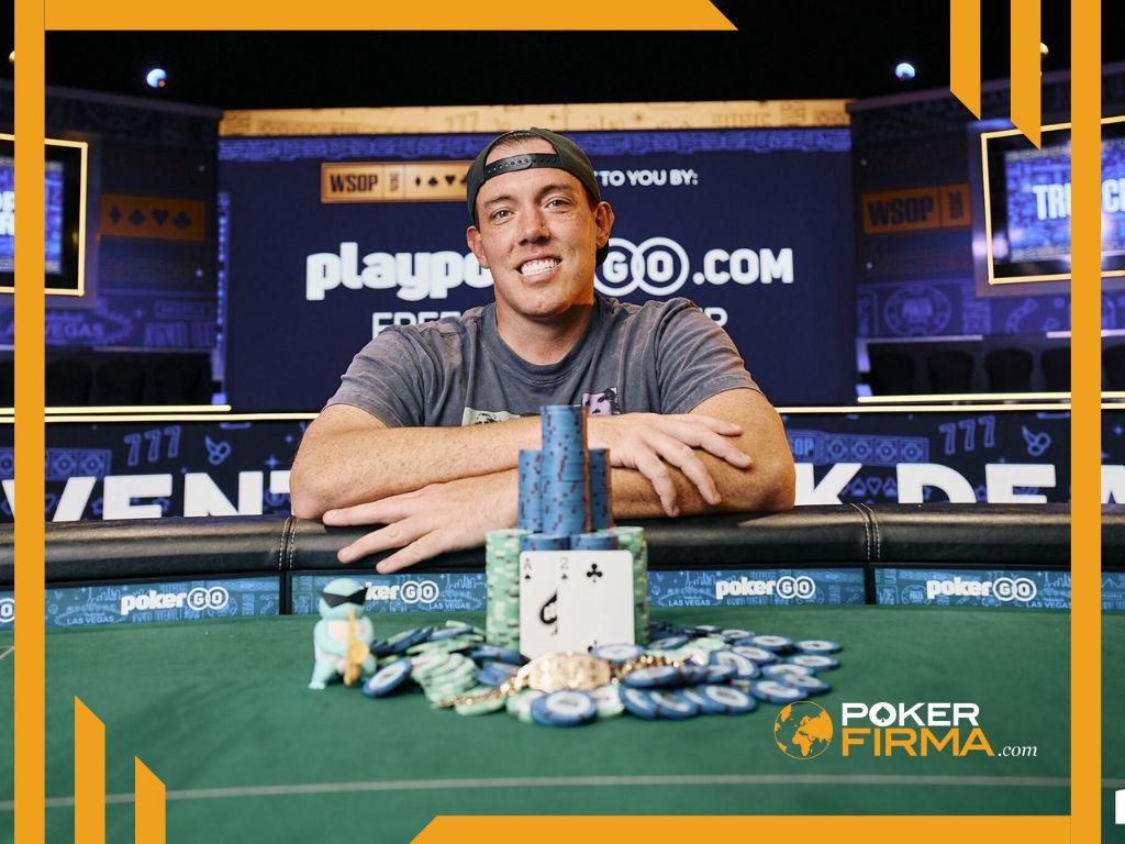 Michael Lavin nach seinem WSOP-Sieg.