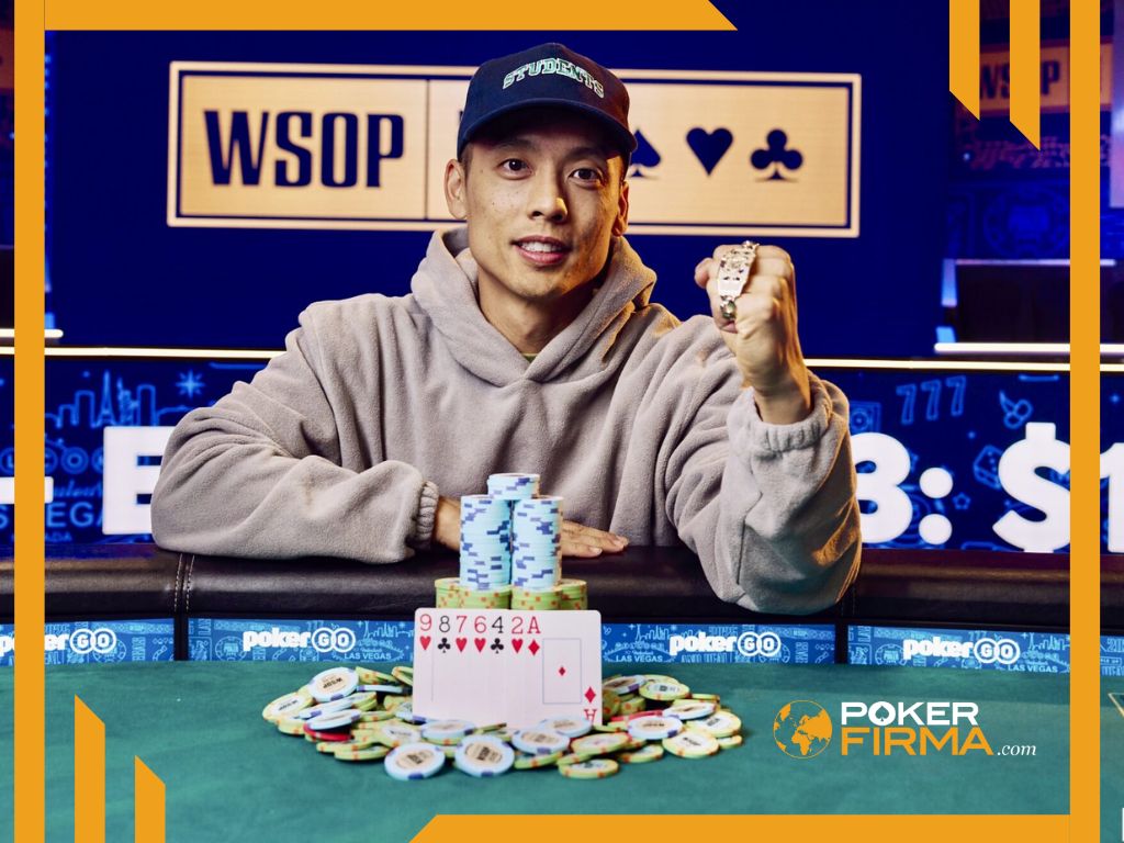 Allan Le nach seinem Sieg bei der WSOP 2025.
