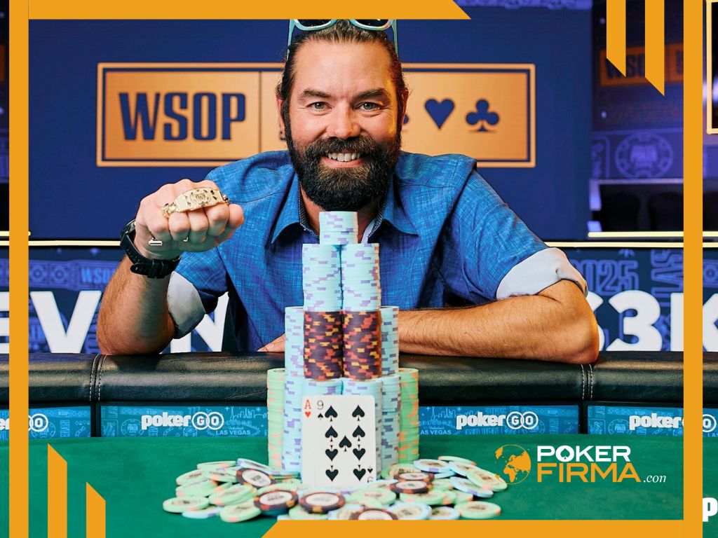 Tyler Patterson nach seinem Sieg bei der WSOP 2025.
