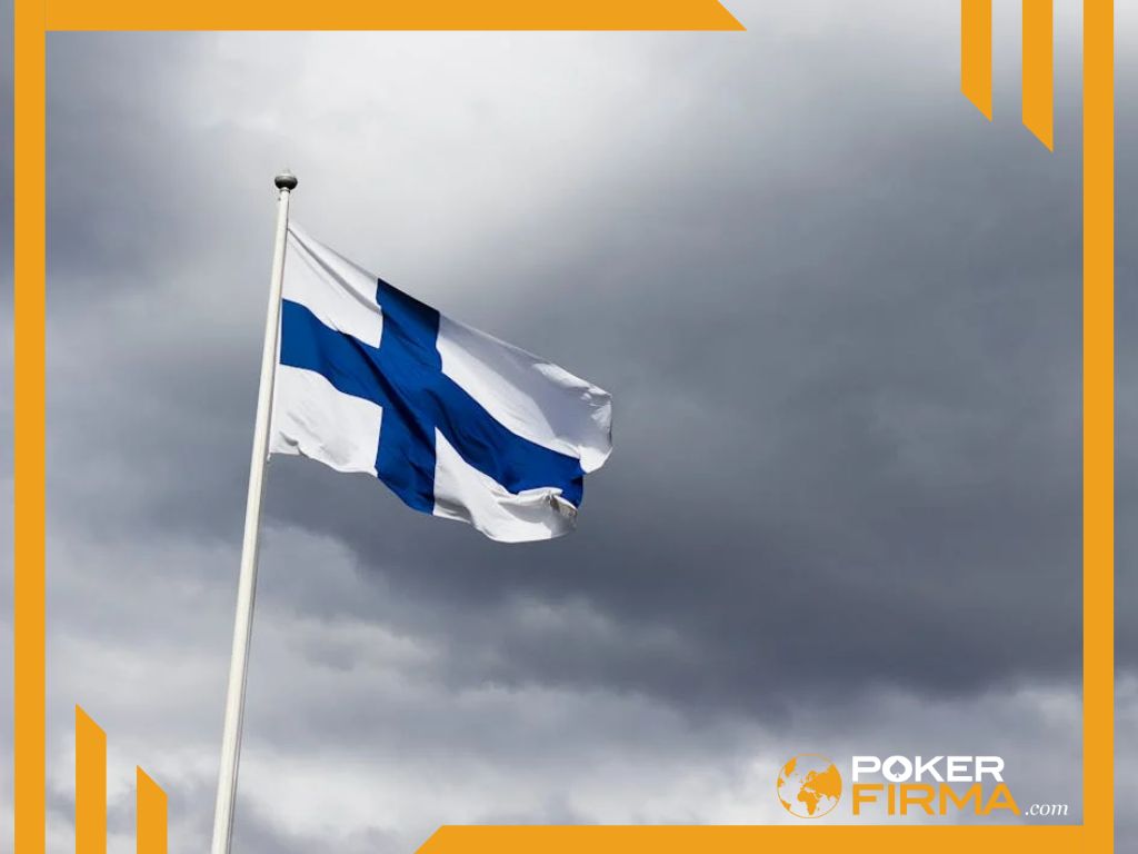 Flagge von Finnland.