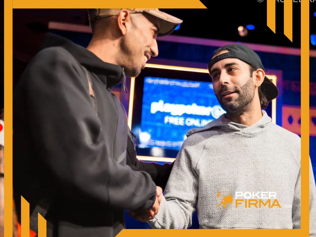 Nick Ahmadi nach seinem Sieg bei der WSOP 2025.