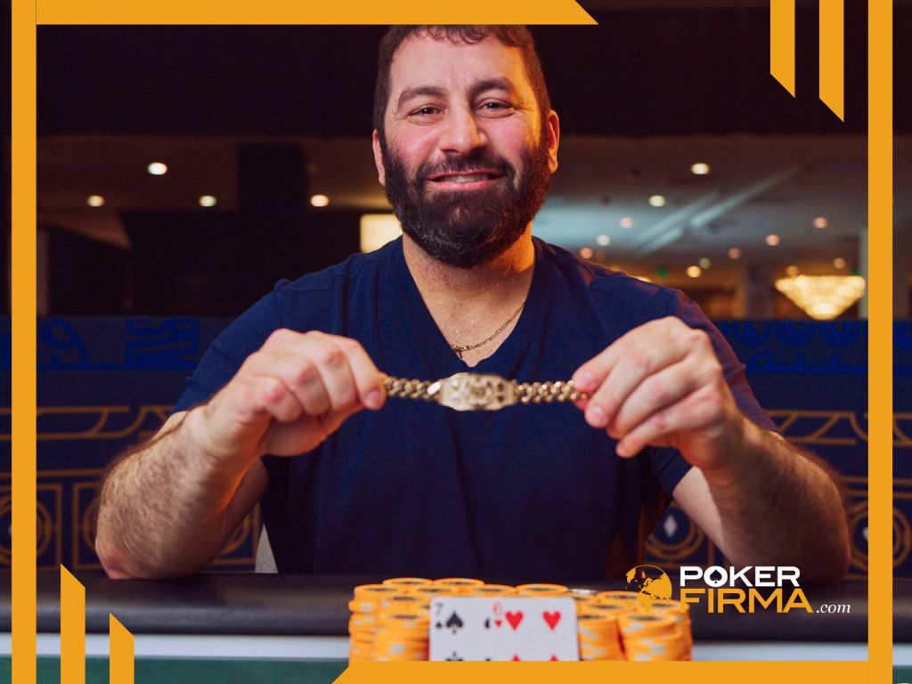 Justin Fawcett nach seinem Sieg bei der WSOP 2025.