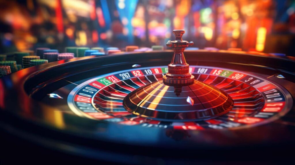 roulette-wheel-glimmers-amidst-bustling-casino-floor